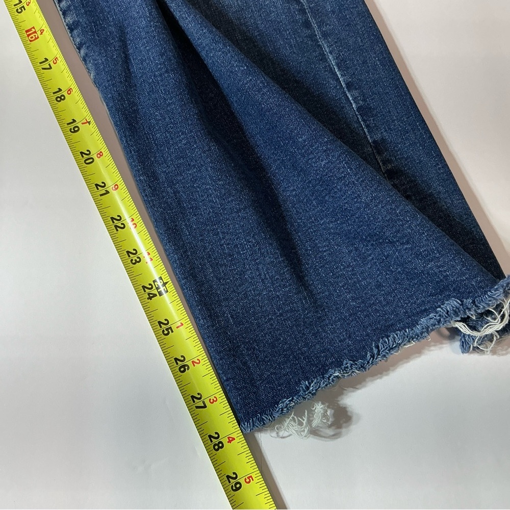 Level 99 High Rise Wide Leg Size 30 Blue raw hem - Picture 5 of 12